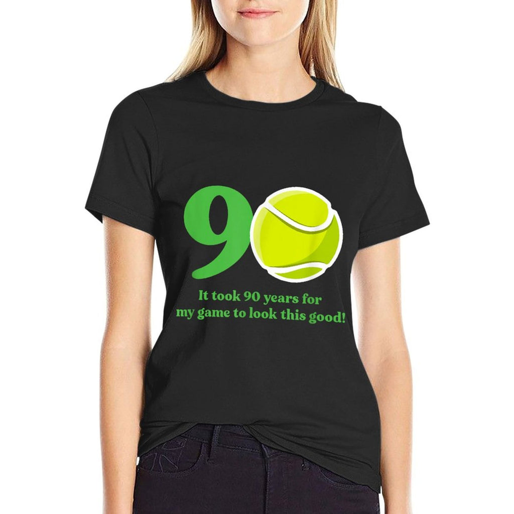 90 Year Old Tennis Player 90th Birthday  Odor-resistant T-Shirt
