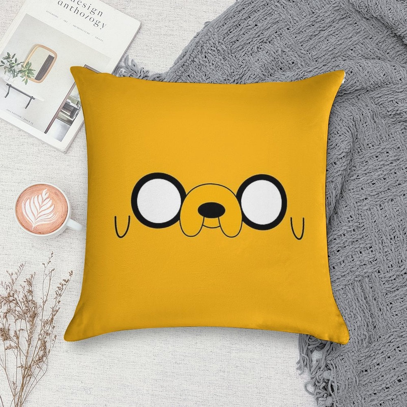 Adventure Time™ Jake's Eyes Soft Luxury Feel Throw Pillow