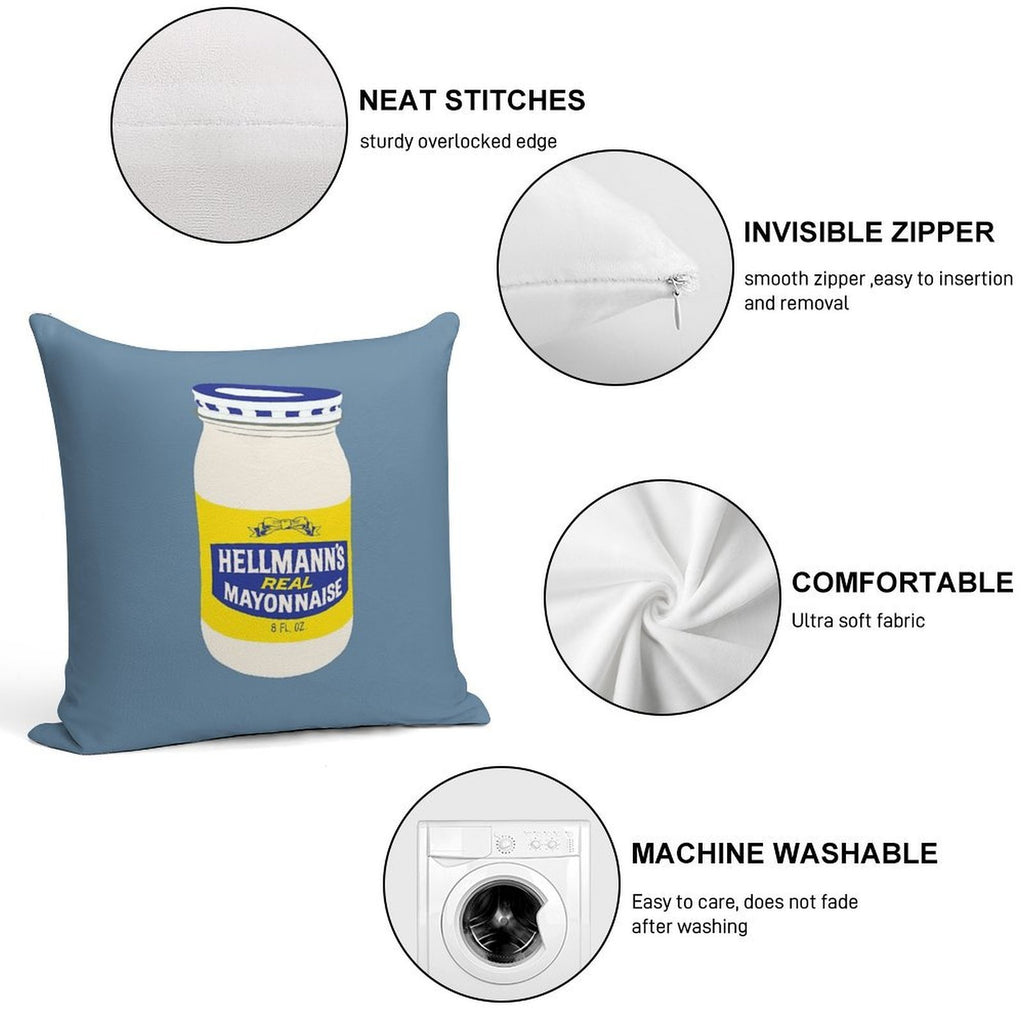 Mayonnaise ! Soft Warmth Comfort Throw Pillow