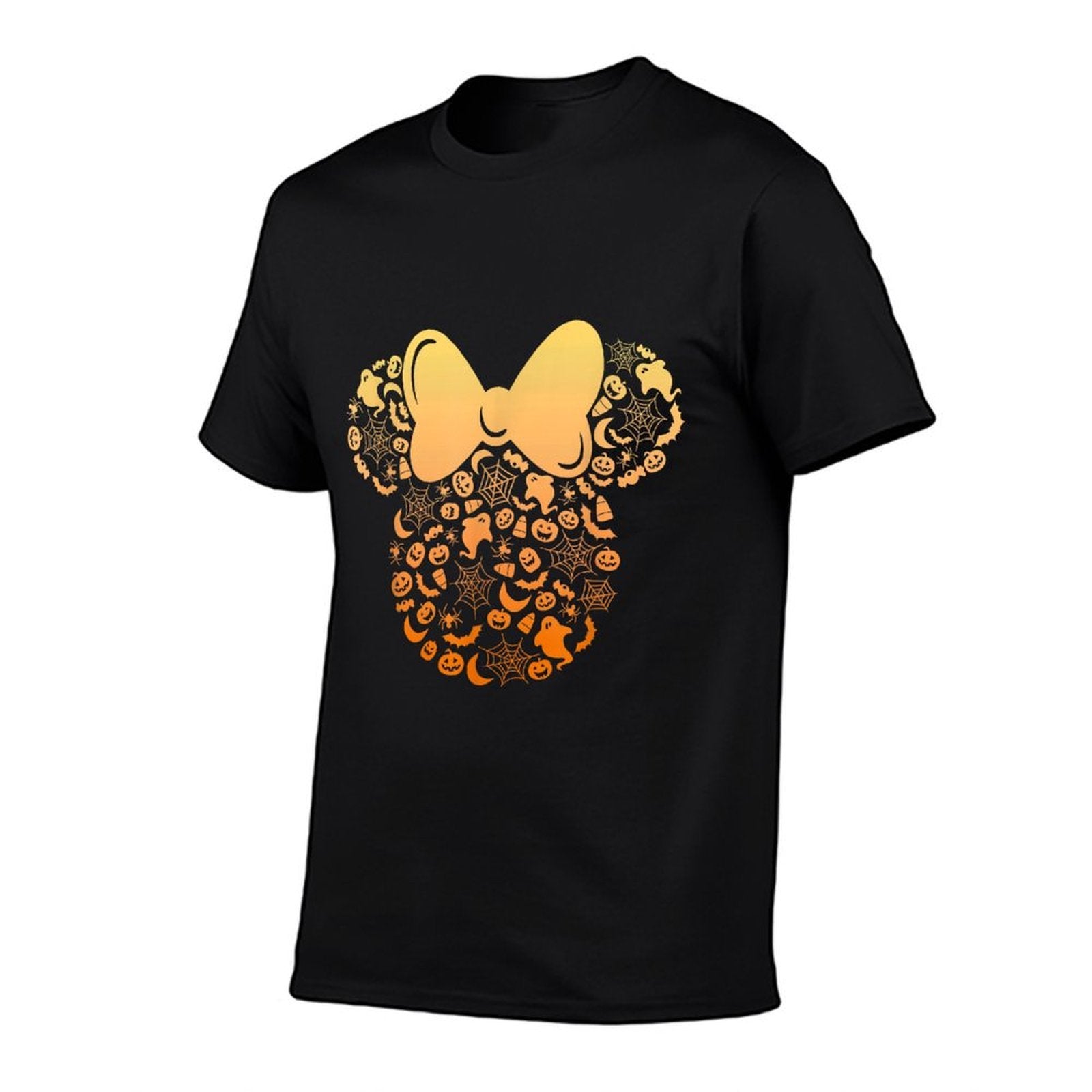 Disney Minnie Mouse Halloween Ghosts  Pumpkins Gradient  Trendy Pattern T-Shirt