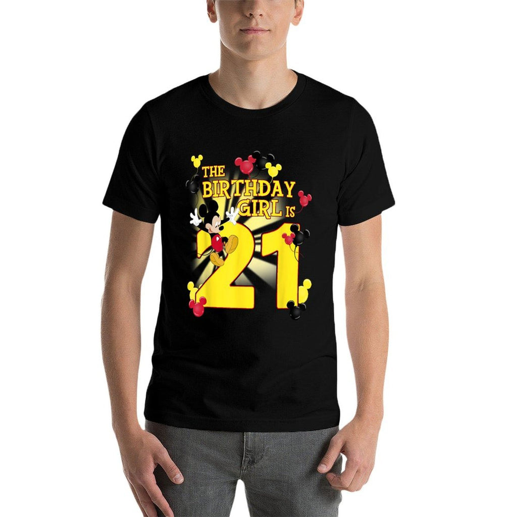 Disney Mickey And Friends Mickey 21st Birthday Girl  Quick-drying T-Shirt