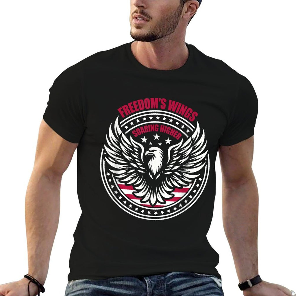 Wings Of Freedom Patriotic Butterfly 4th Of July American  Classic T-Shirt