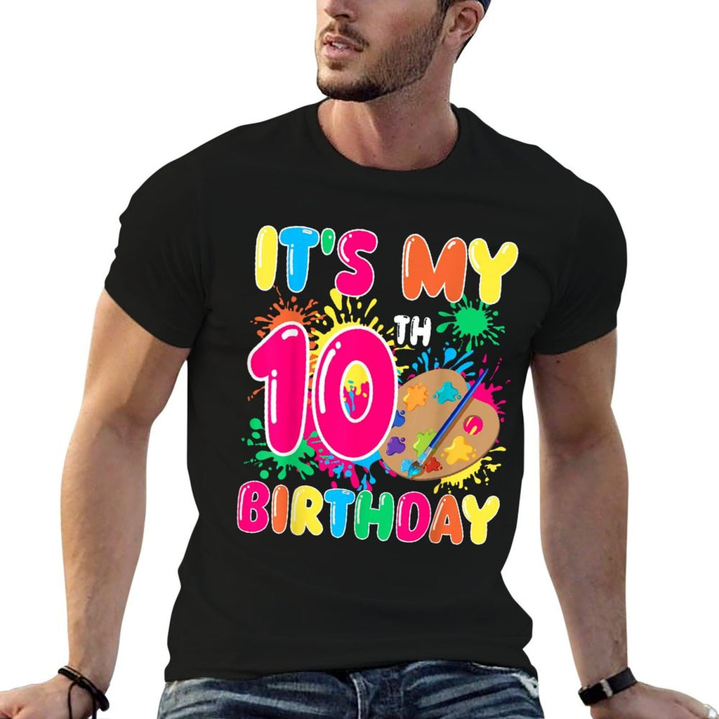 It's My 10th Birthday Painting Art 10 Year Old Bday Artist  Vintage-inspired T-Shirt