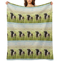 Belted Galloway Cow And Calf Compact Throw Blanket
