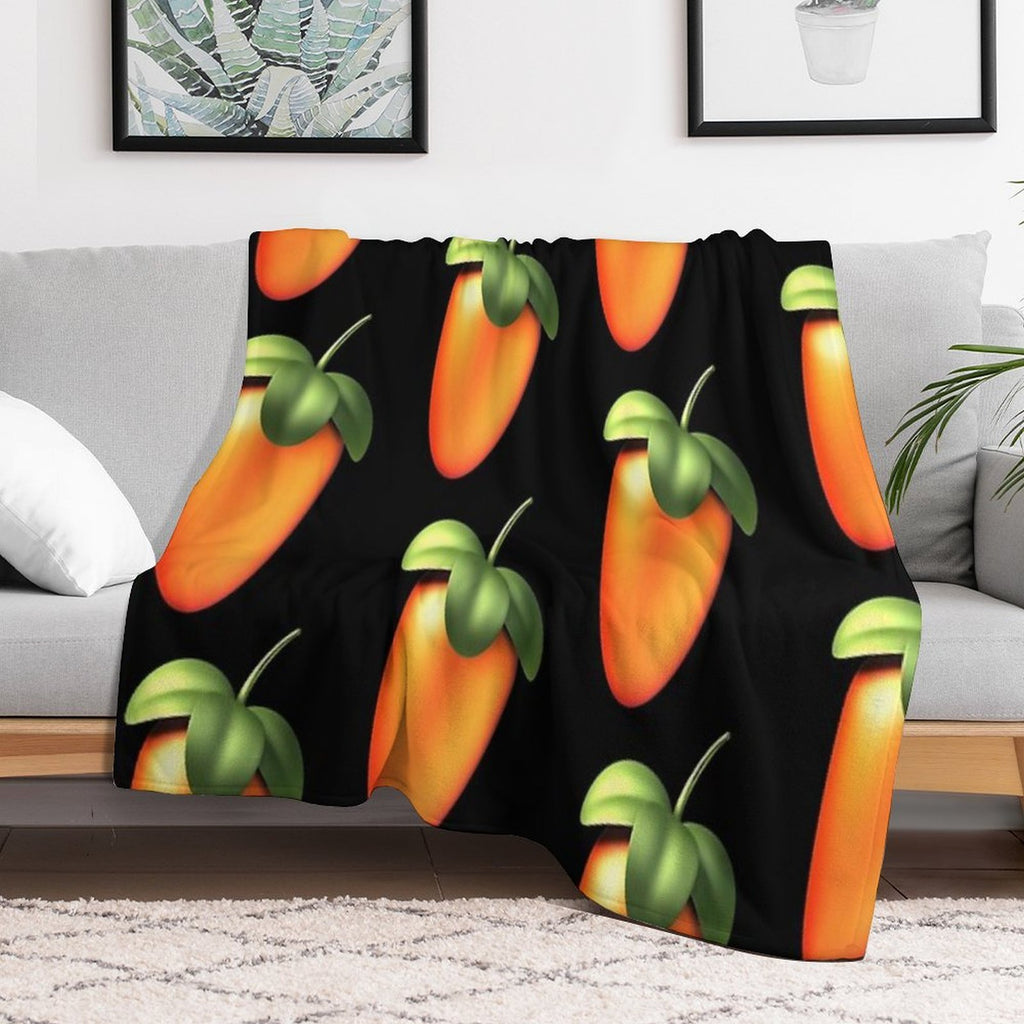 Fl Studio Logo Sticker Travel-friendly Throw Blanket