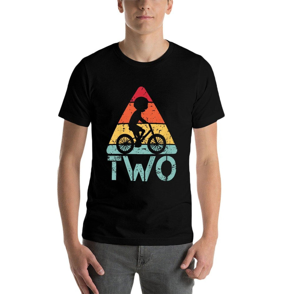 Kids Cyclist Two Birthday Cycling 2nd 2 Year Old Bike Birthday  Lightweight T-Shirt