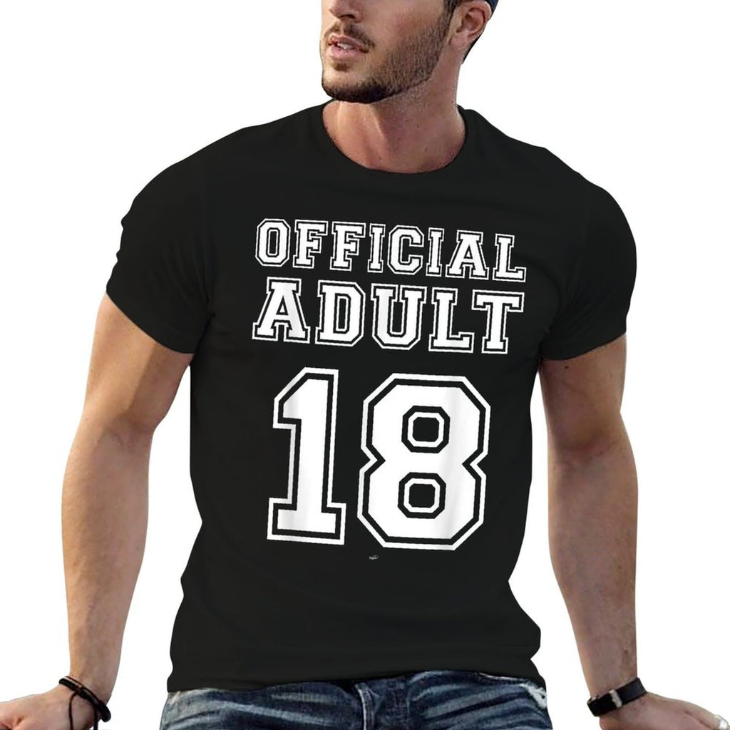 Official Adult 18th Birthday T-shirt  Vintage-inspired T-Shirt