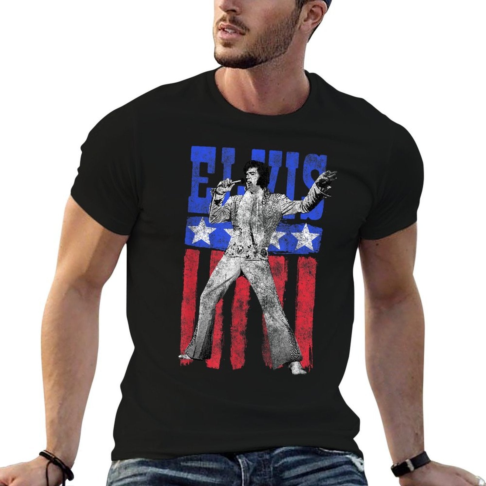 Elvis Presley American  Trendy Pattern T-Shirt