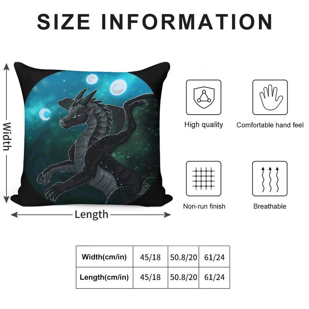 Wings of Fire - Moonwatcher Soft Warmth Comfort Throw Pillow