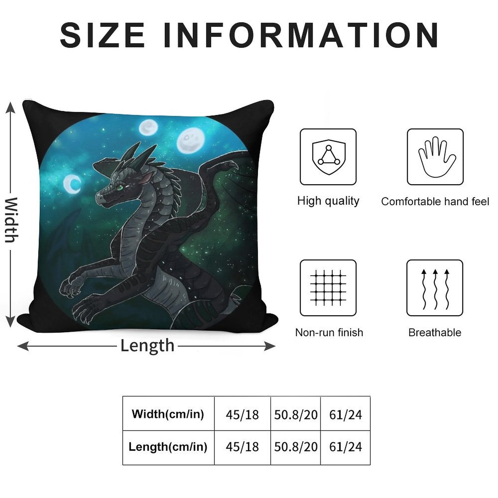 Wings of Fire - Moonwatcher Soft Warmth Comfort Throw Pillow
