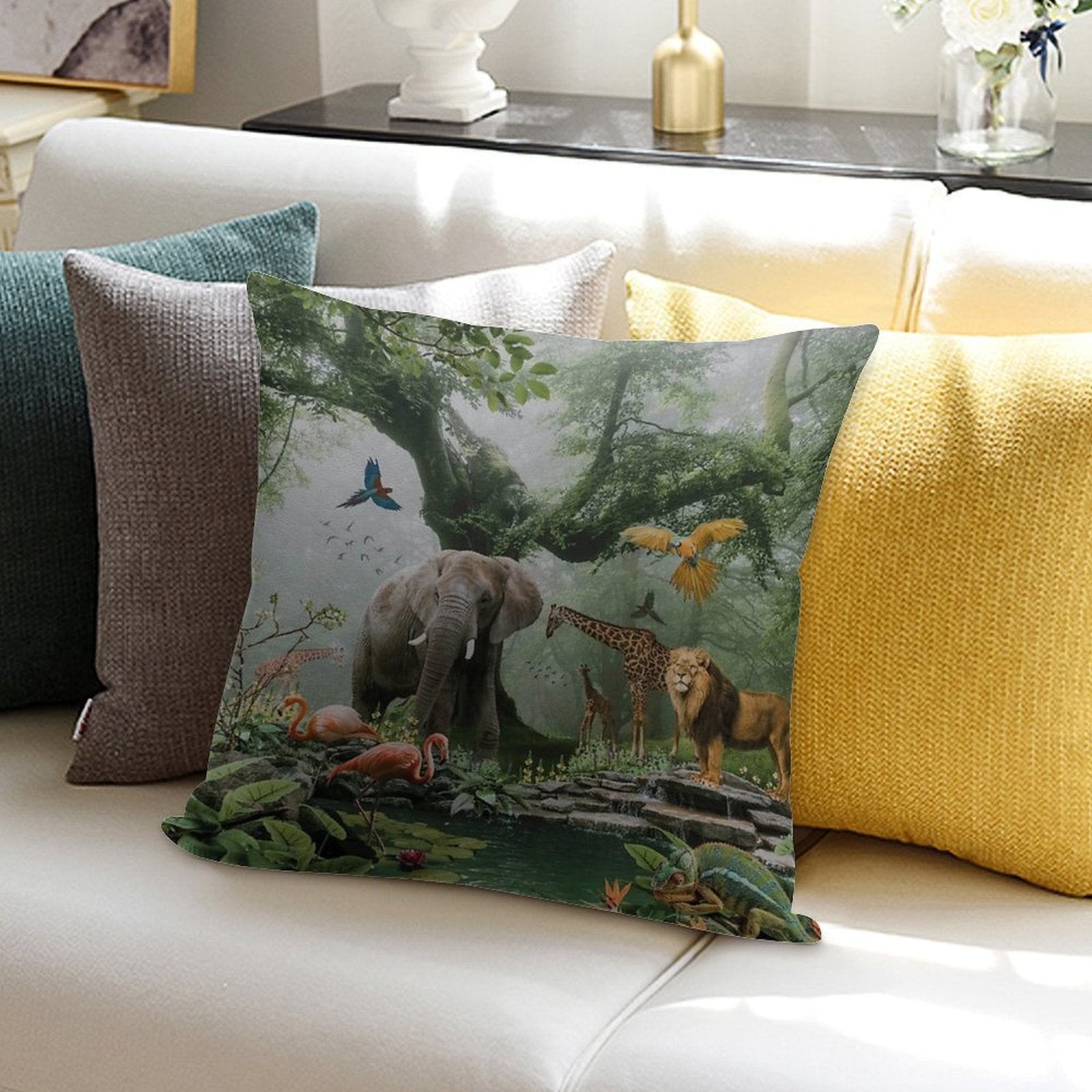 PROJECT PARADISE Soft Washable Throw Pillow