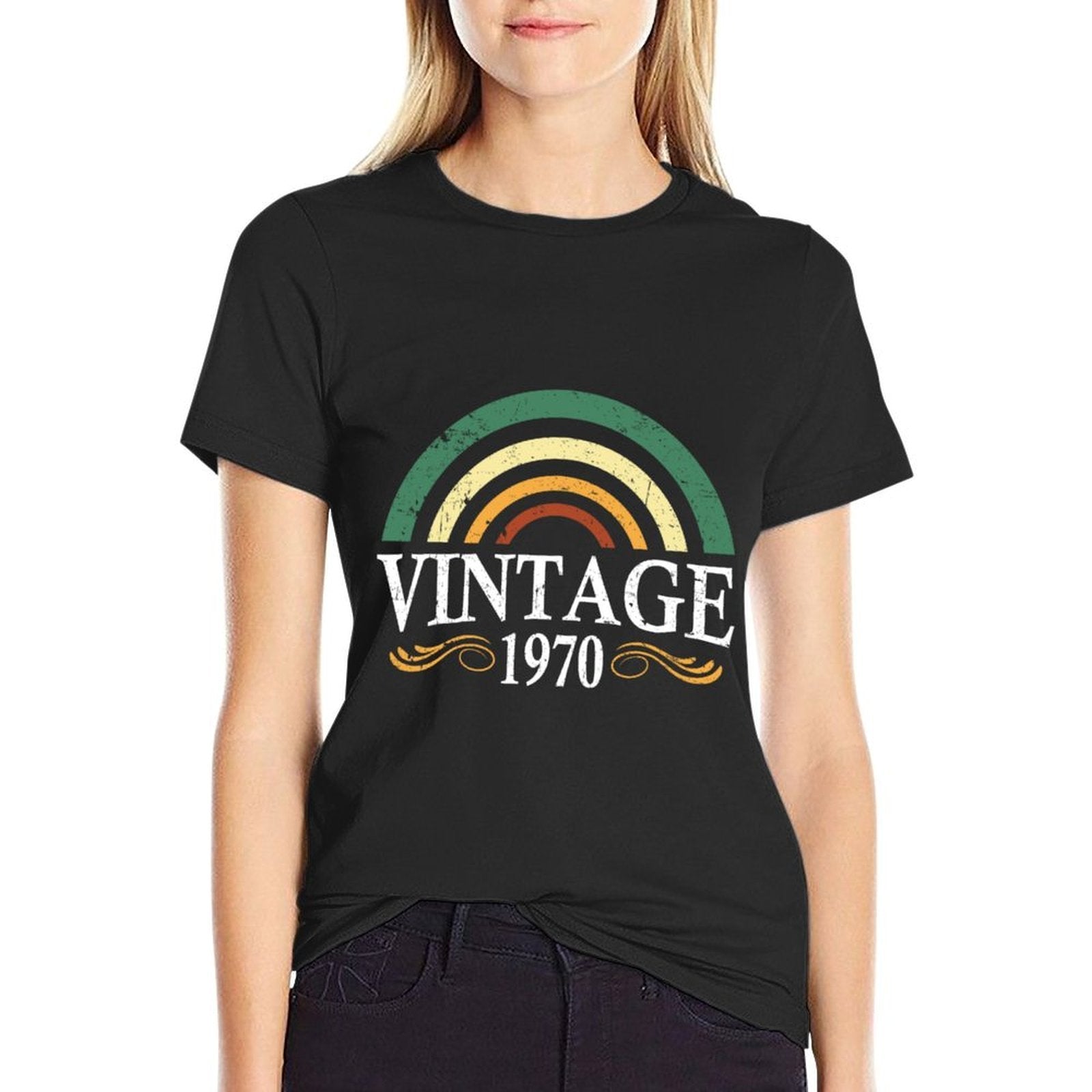 50th Birthday 1970 Vintage Retro 1970s  Vintage-inspired T-Shirt
