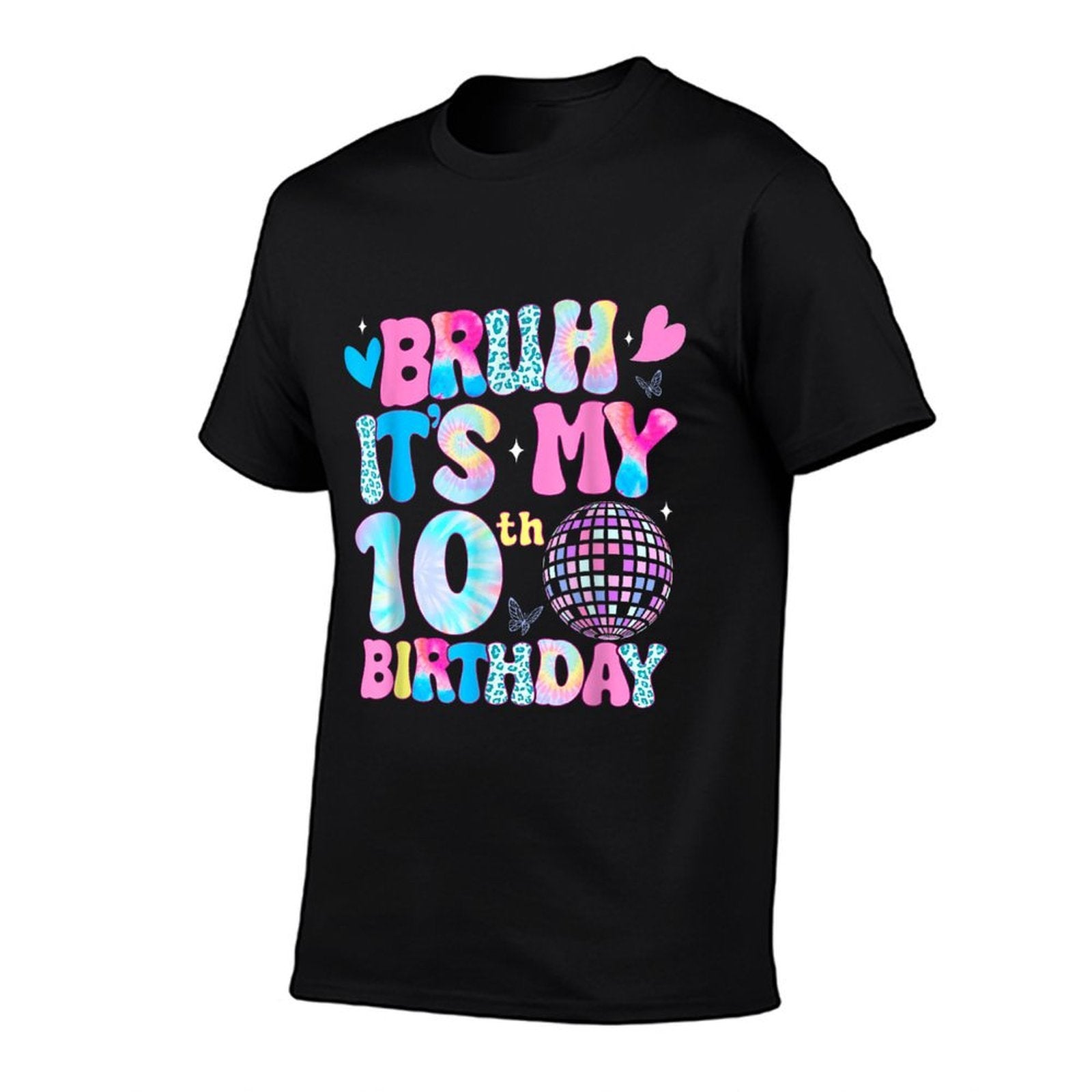 Bruh It's My 10th Birthday Groovy 10 Year Old 10th Birthday  Odor-resistant T-Shirt