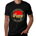 Poppy The Man The Myth The Legend Fathers Day for Grandpa  High-quality Stitching T-Shirt