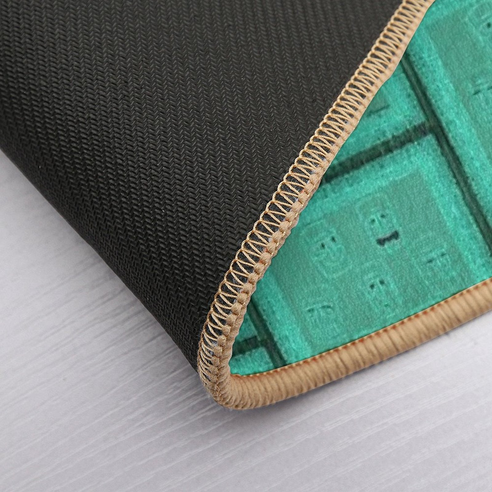 Tiki Time - Aqua Version!  Absorbent Bath Mat