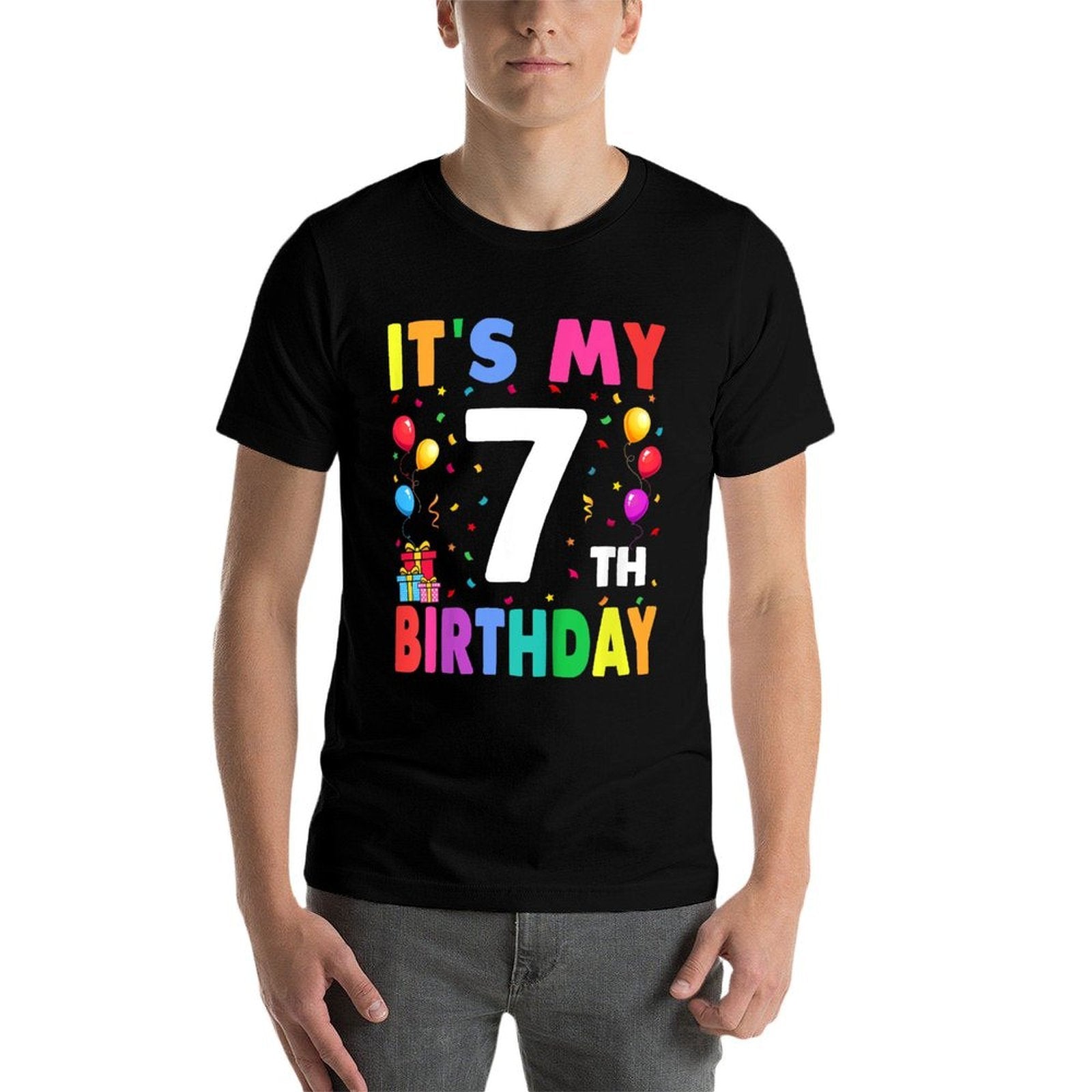 It's My 7th Birthday 7 Seven Happy Birthday Boys Or Girls  Classic T-Shirt