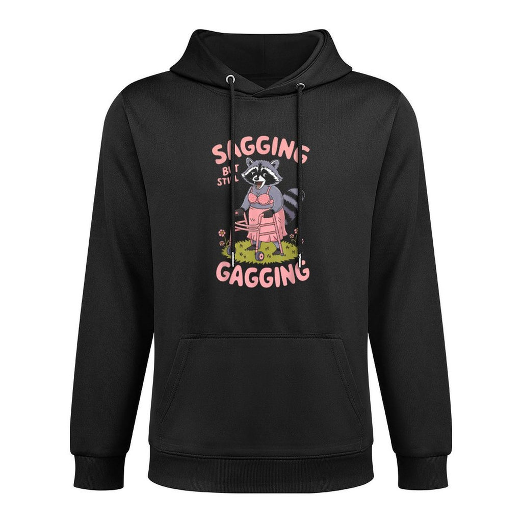 Embarrassing Funny Racoon Inappropriate Adult Humor Breathable Fabric Hoodie