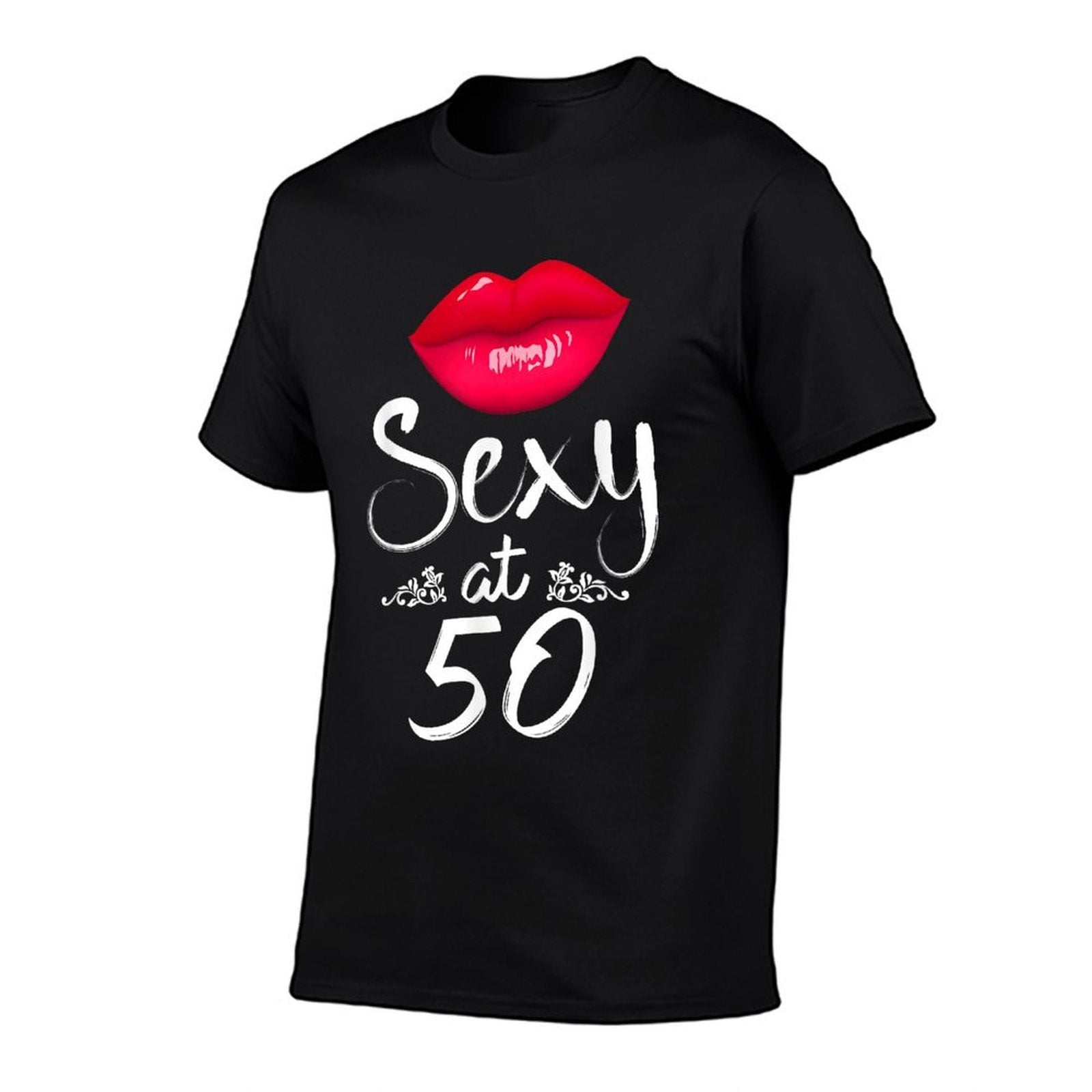 50th Birthday Gift Tshirt Sexy at 50 Shirt 50 Year Old  Polyester Blend T-Shirt