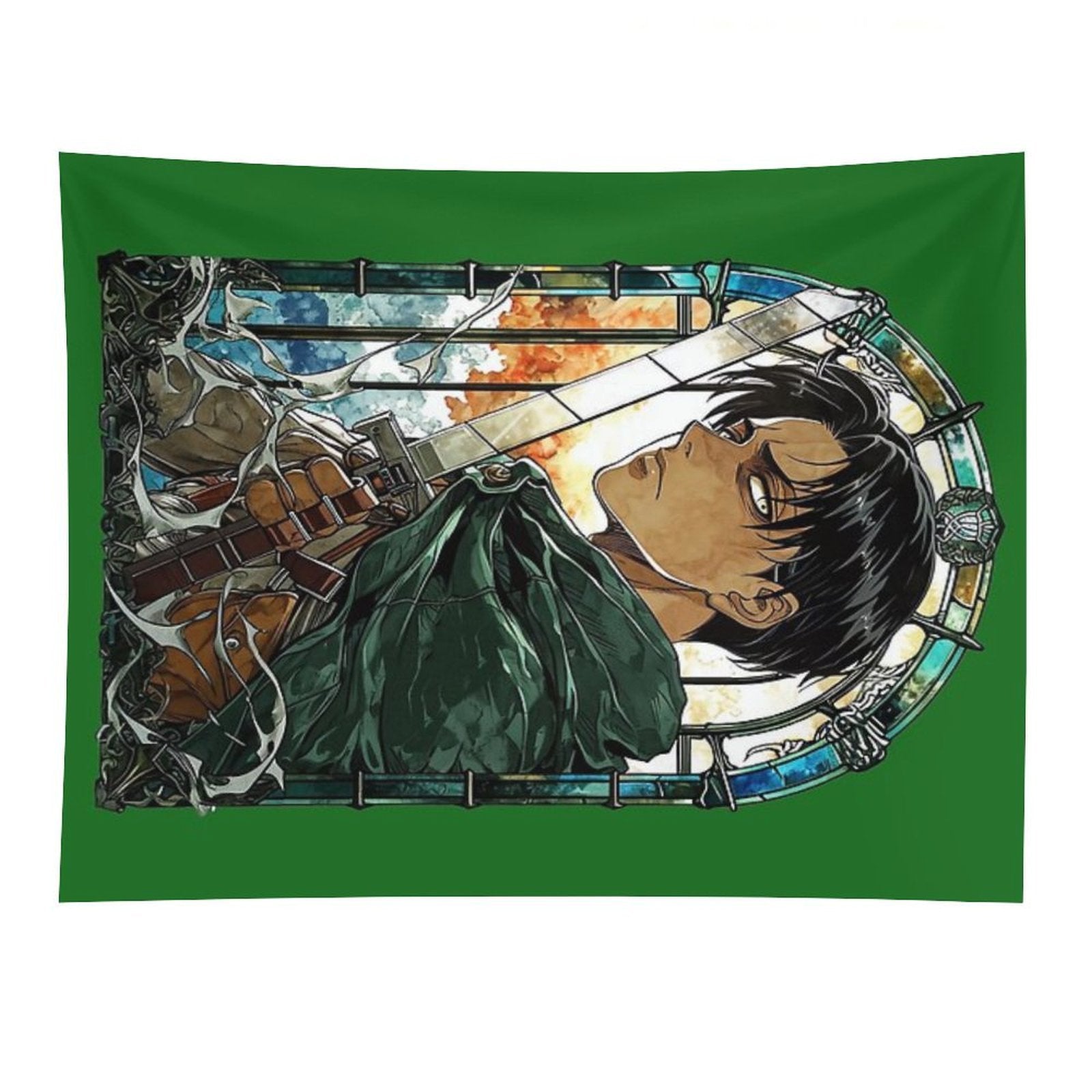 Scout Squad Leader Stained Glass Tapestry