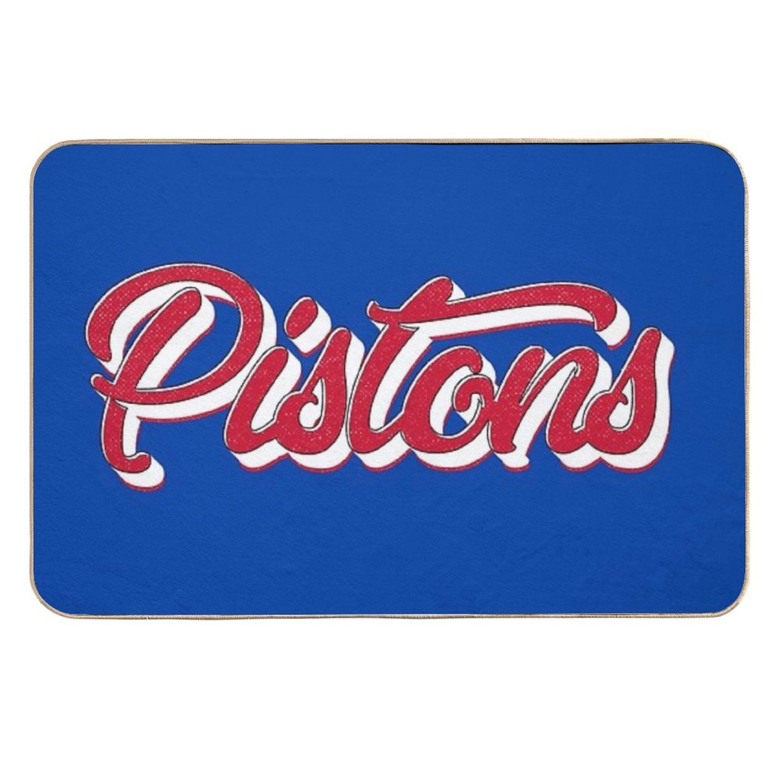 Retro Detroit Pistons Vintage  Pet-Safe Bath Mat