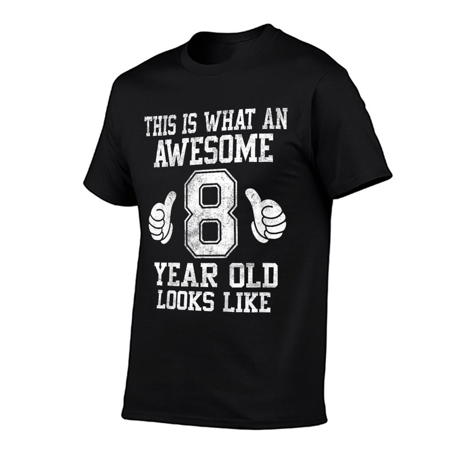 Kids This Is What An Awesome 8 Year Old Looks Like 8th Birthday  Heathered Texture T-Shirt