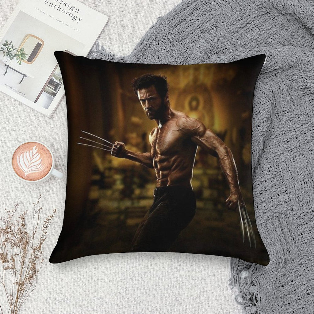 Hugh Jackman Soft Reinforced Edging Throw Pillow
