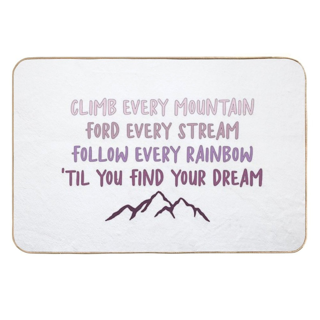 Sound of Music Climb Every Mountain Durable Bath Mat