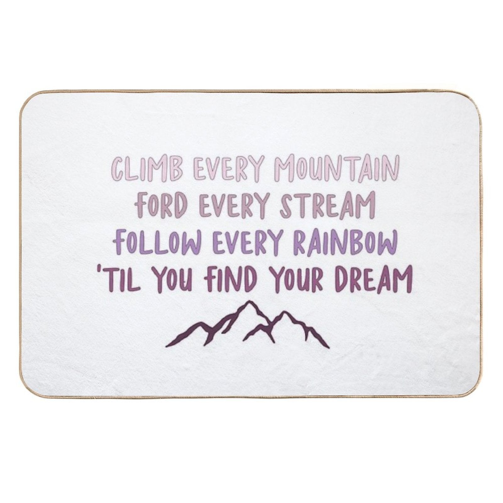 Sound of Music Climb Every Mountain Durable Bath Mat