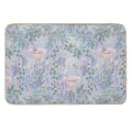 French Countryside Lavender Fresco Pattern  Multi-Purpose Bath Mat