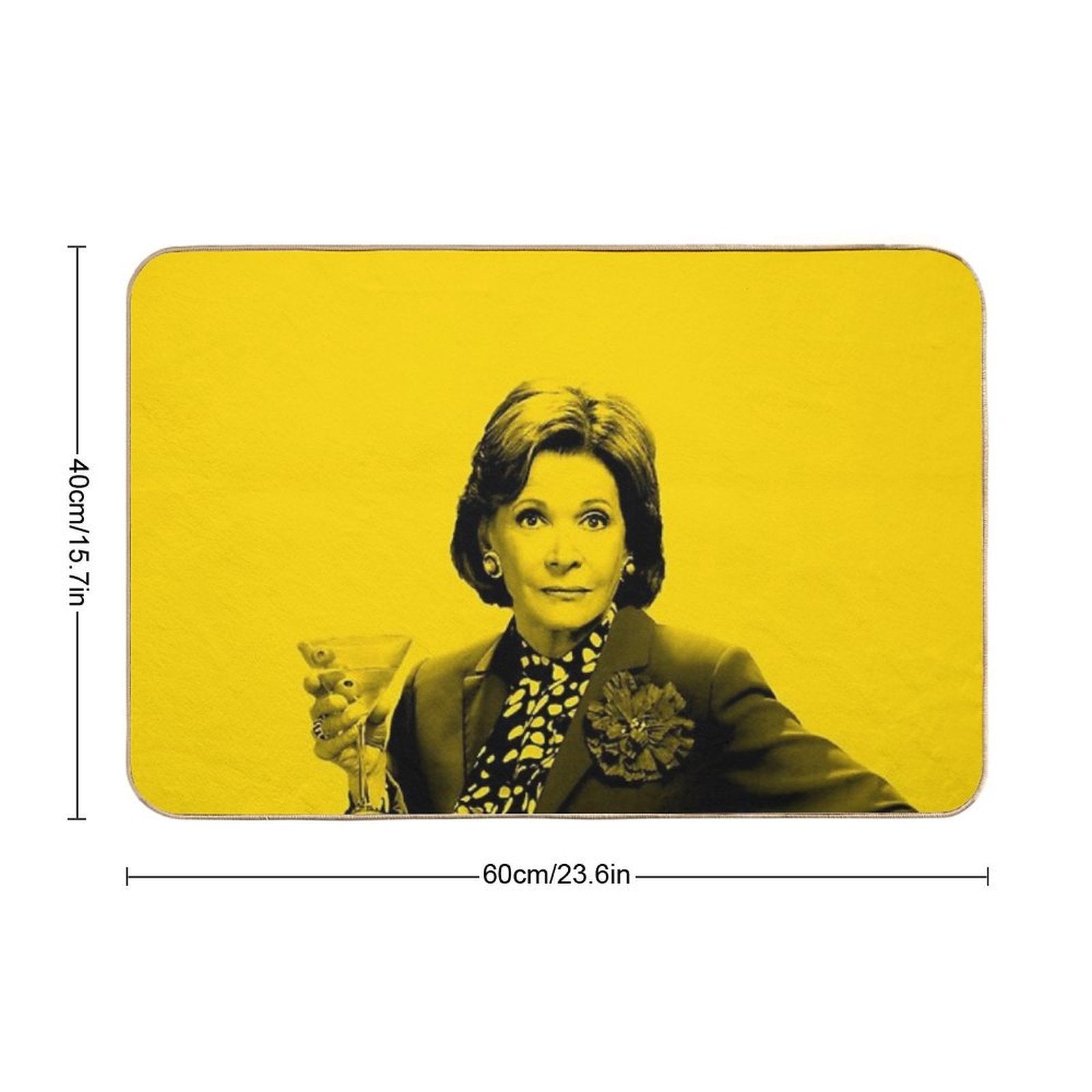 Lucille Bluth Arrested Development  Repositionable Bath Mat
