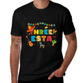 Mexican Theme 3rd Birthday 3 Year Old Kids Three Esta Bday  Tagless Design T-Shirt