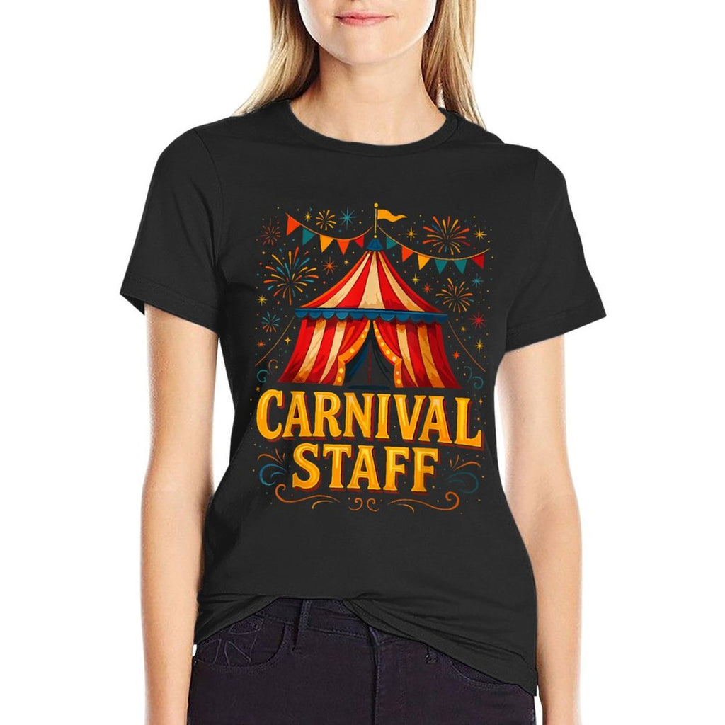 Funny Circus Staff Matching Carnival Staff  Wrinkle-resistant T-Shirt