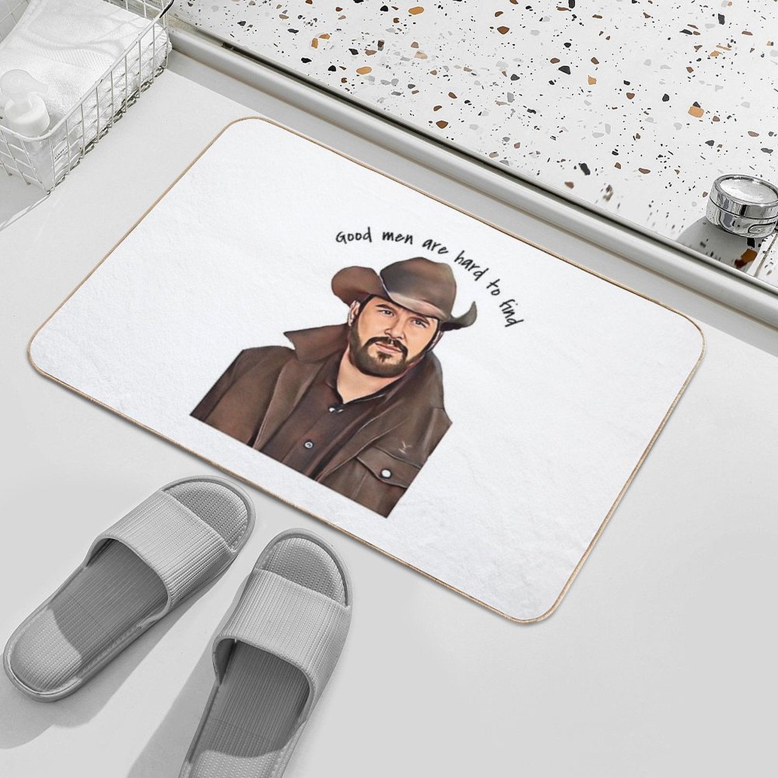 Good Men Are Hard to Find  Rapid-Drying Bath Mat