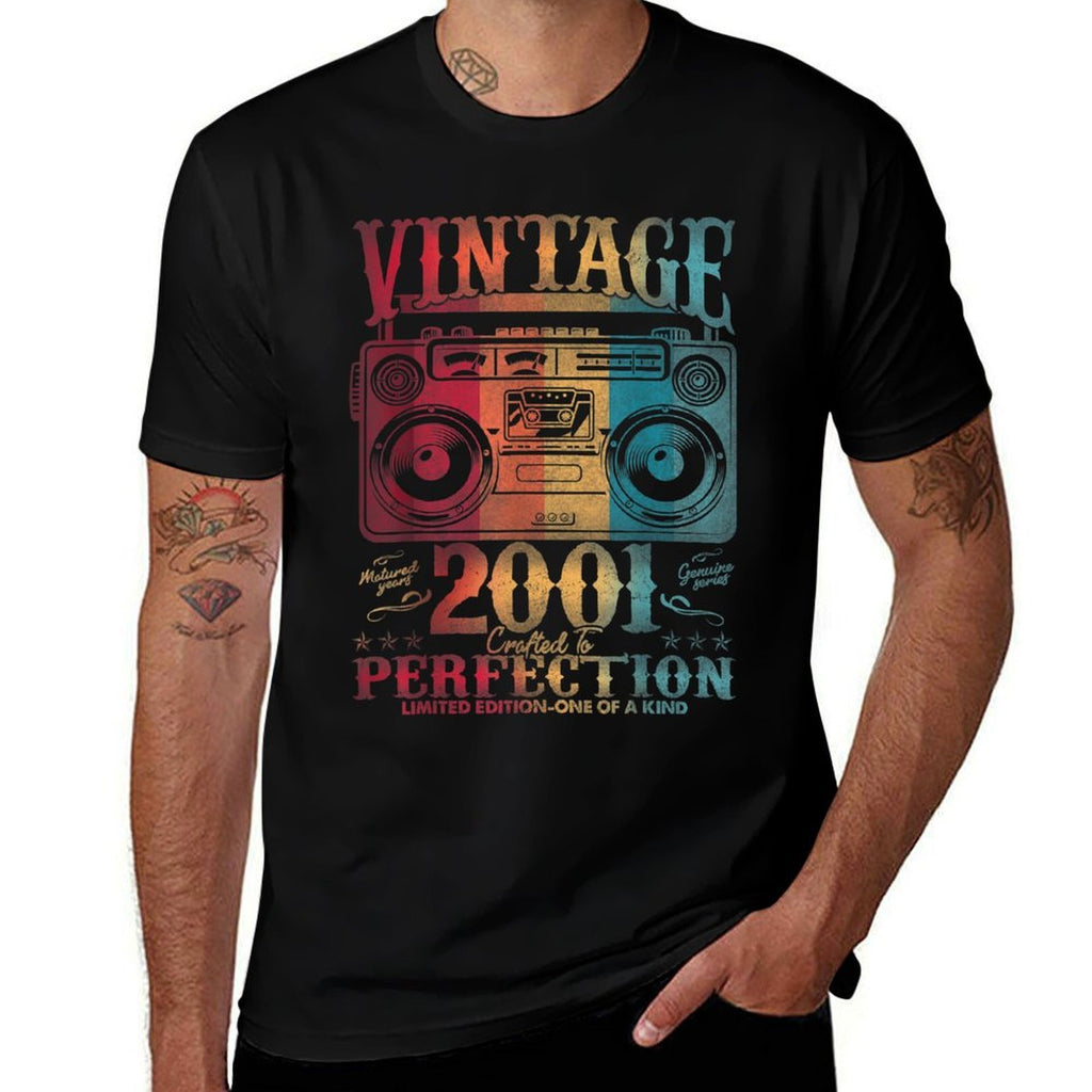 Vintage 2001 Limited Edition 2001 21 Years Old 21st Birthday Comfortable T-Shirt