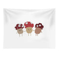Happy Mushroom Trio Tapestry