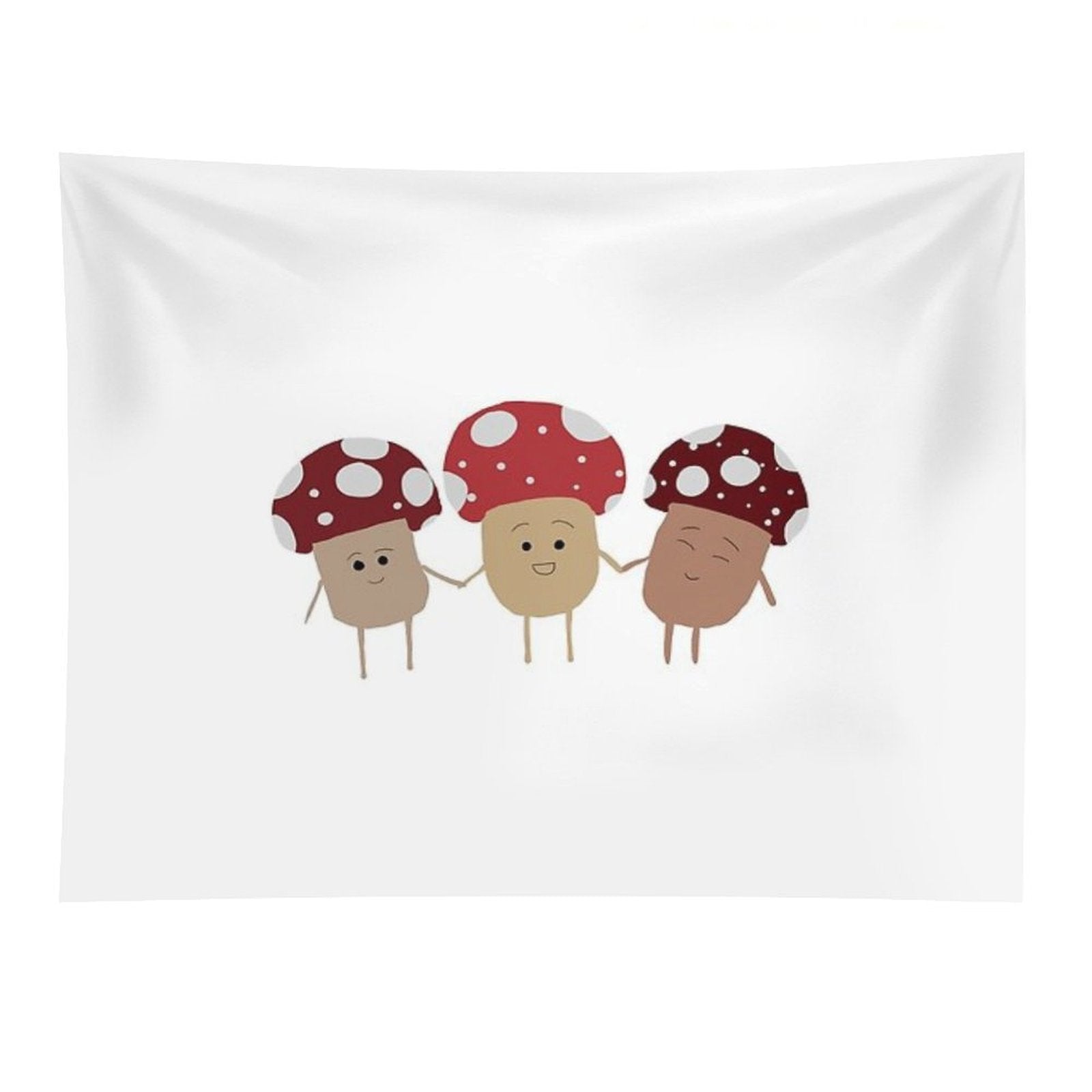 Happy Mushroom Trio Tapestry