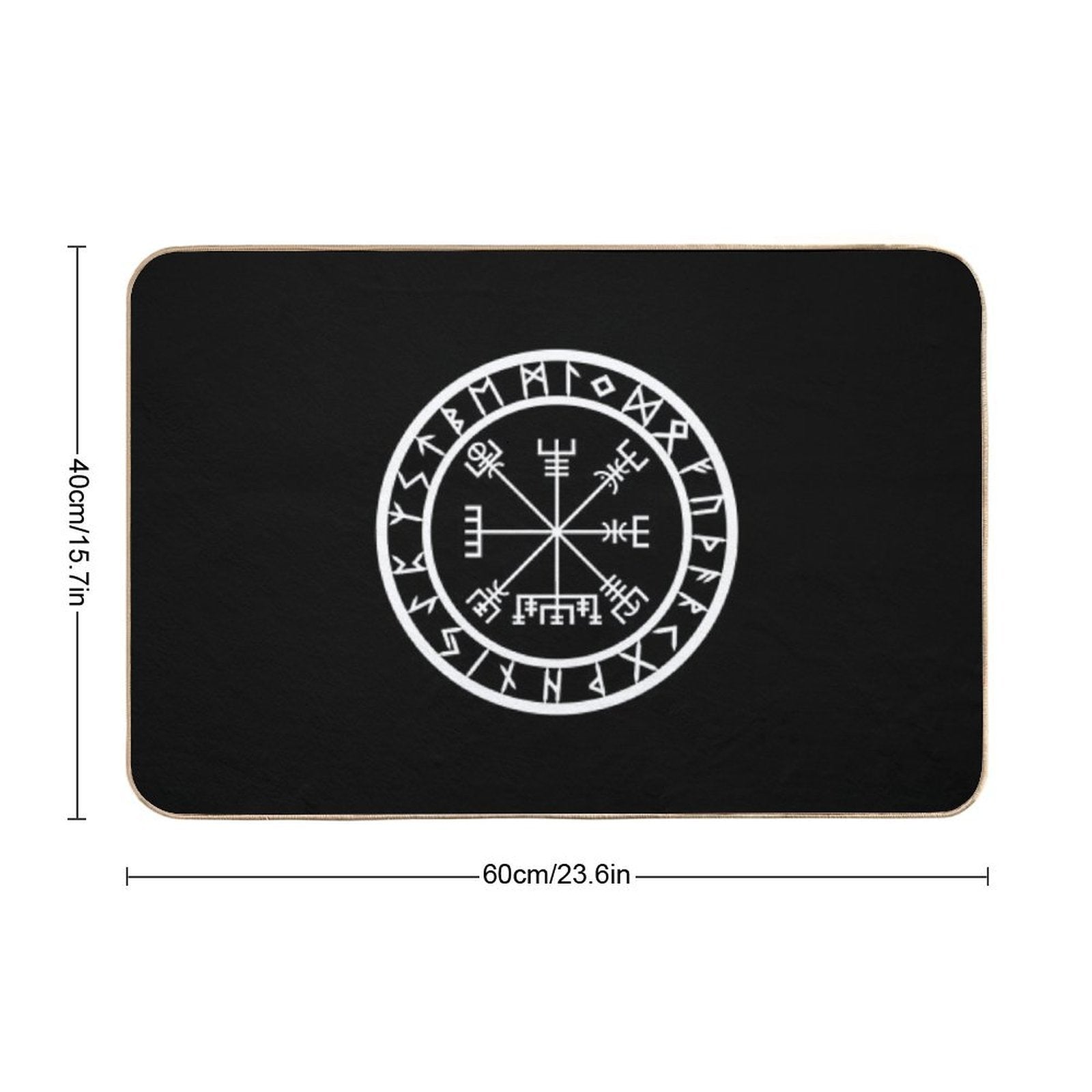 Vegvisir  Rune Circle (Variant II)  Non-Slip Bath Mat