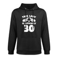 This Lady Is Officially 30 Years Old 30th Birthday Adjustable Hood Hoodie