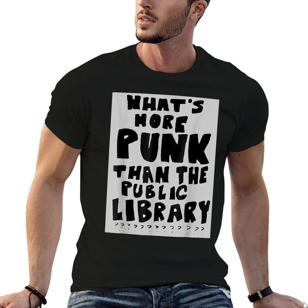 Whats More Punk Than The Public Library Funny Book Lover  Oversized Silhouette T-Shirt