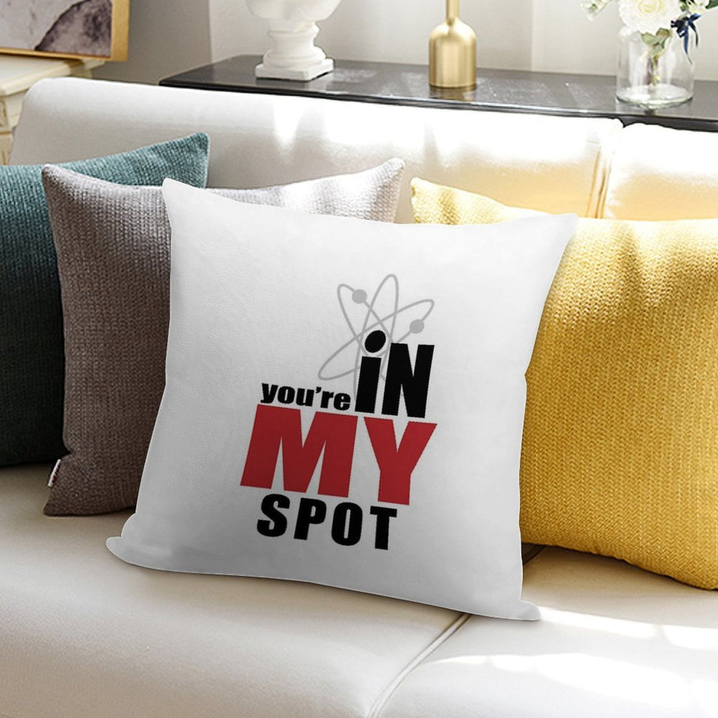 My Spot Soft Short Plush Fabric Throw Pillow