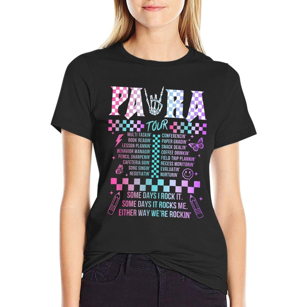 Para Some Days I Rock It Some Days It Rock Me Tour Para Life  Oversized Silhouette T-Shirt