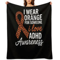 ADHD Awareness Month ADHD Embrace Neurodiversity Velvety-soft Throw Blanket