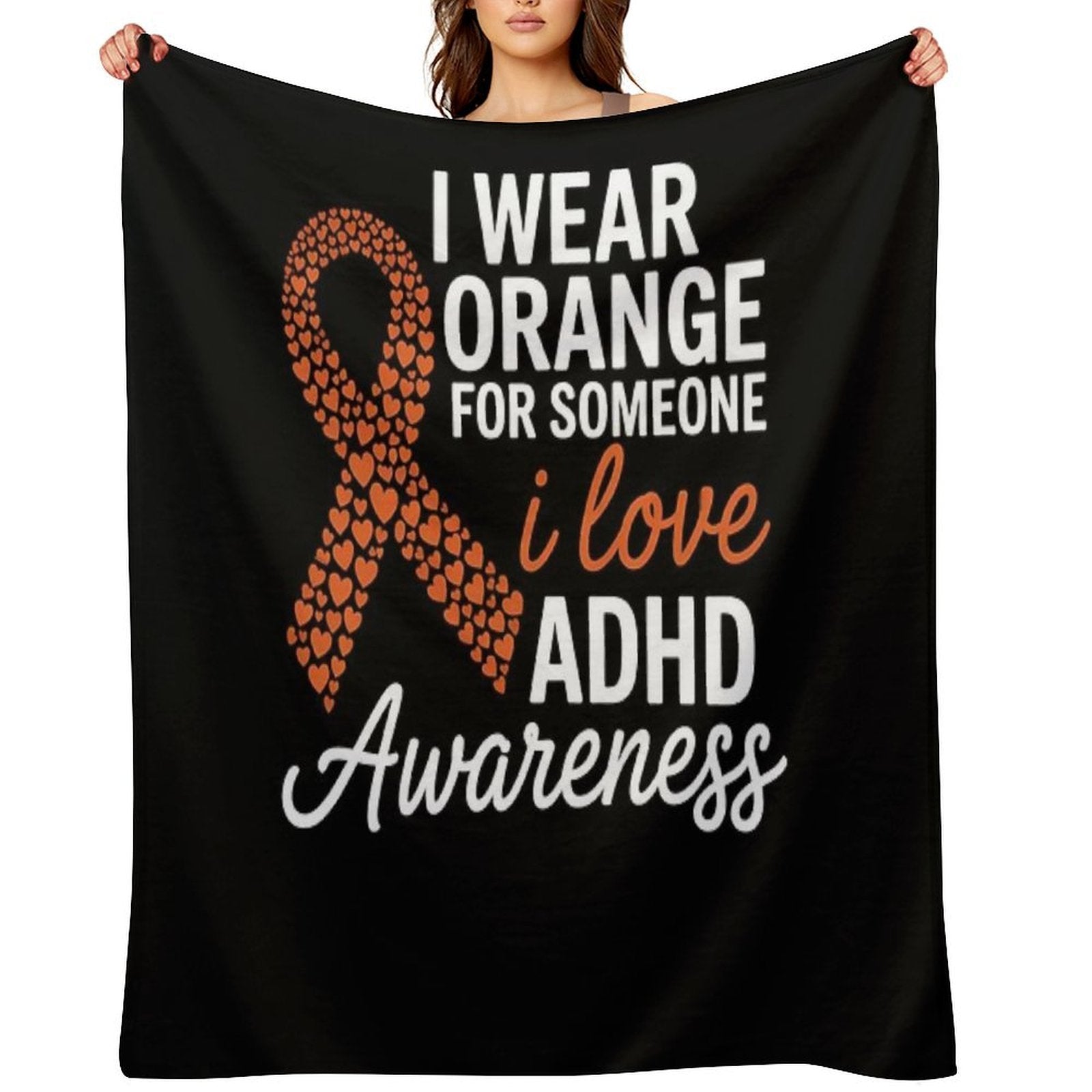 ADHD Awareness Month ADHD Embrace Neurodiversity Velvety-soft Throw Blanket