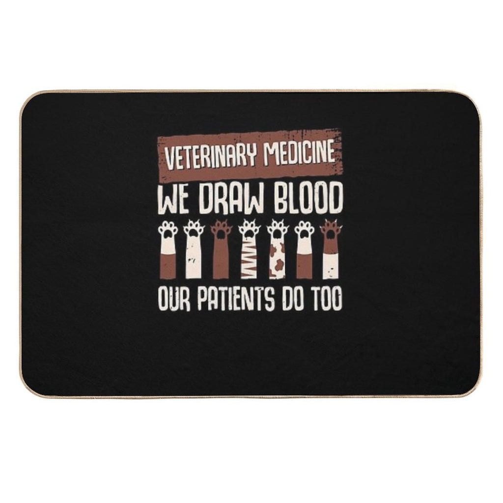 Funny Vet Tech Technician Veterinarian Gift  Easy Maintenance Bath Mat