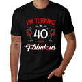I'm Turning 40 And Fabulous 40th Birthday Queen  Rolled Sleeves T-Shirt