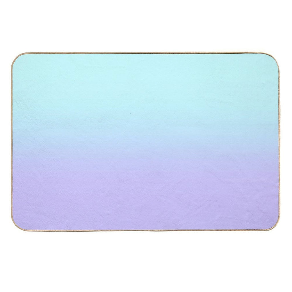 Aqua Lavender Gradient  Anti-Trip Bath Mat