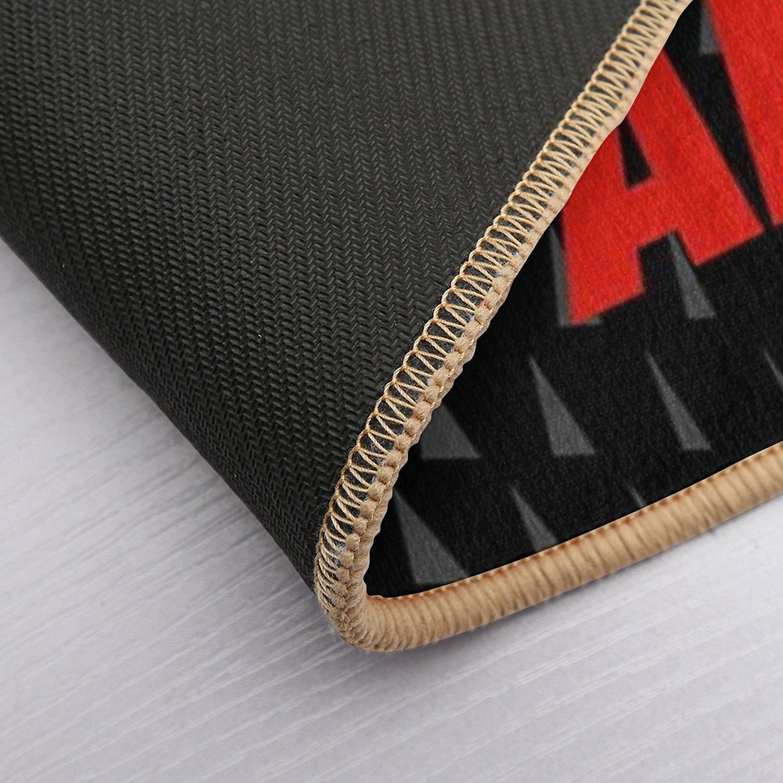 Kiss My Airs Sneaker Head Hype Red & Black Durable Bath Mat