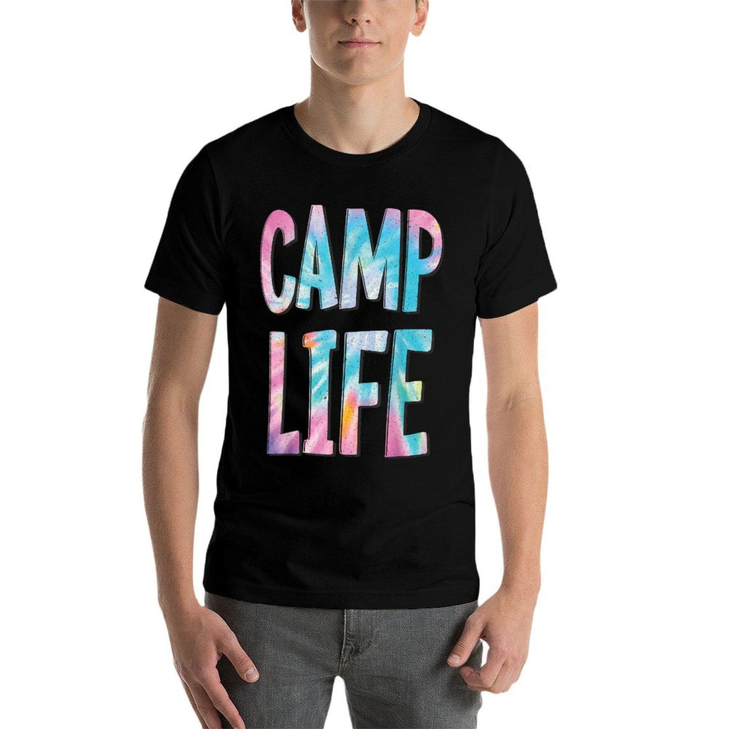 Camp Life Tie-Die Summer Top for Girls Summer Camp  Vintage-inspired T-Shirt