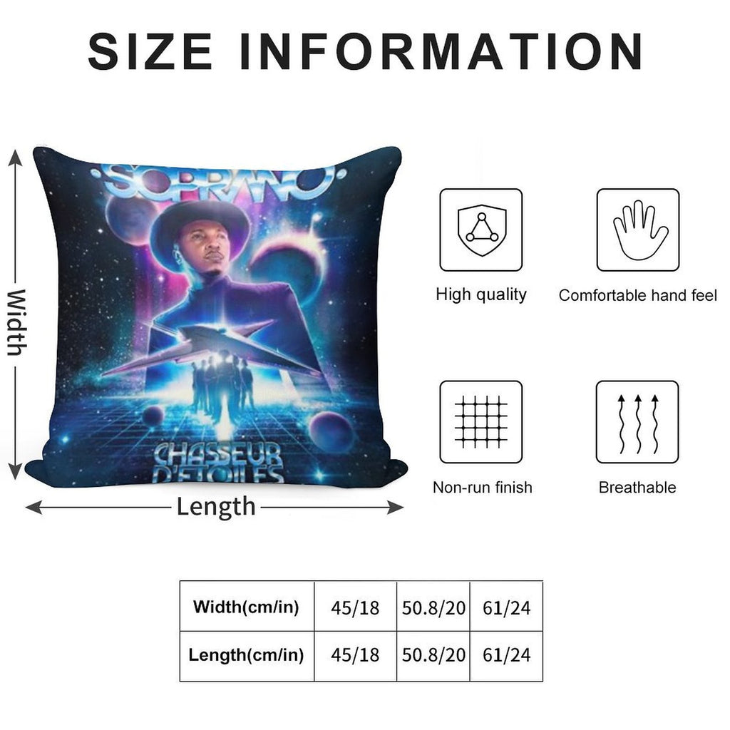 SOPRANO STAR HUNTER Soft Ultra-Soft Texture Throw Pillow
