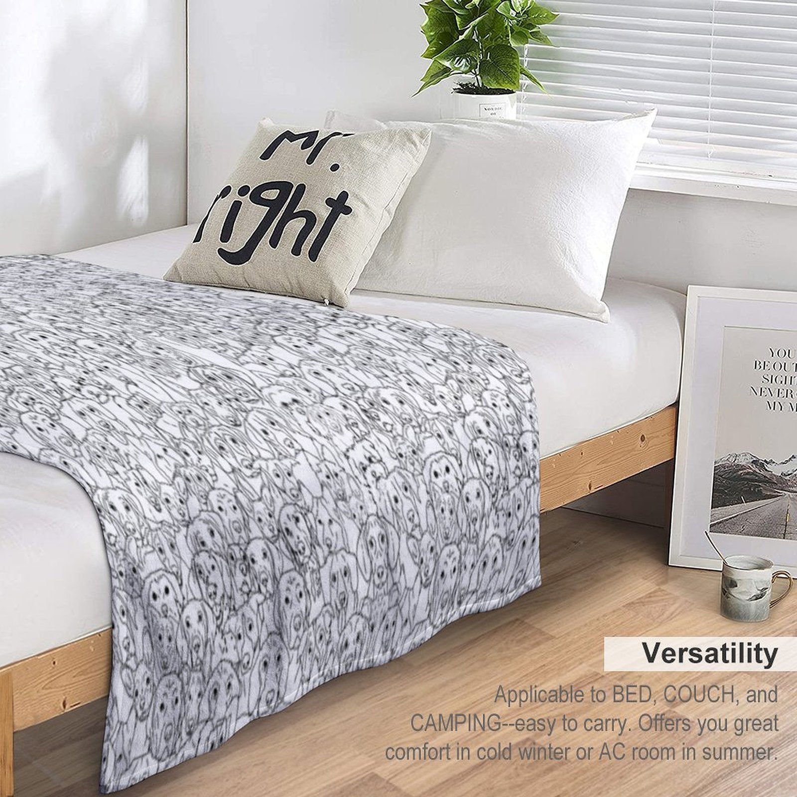 Dogs Eco-conscious Throw Blanket